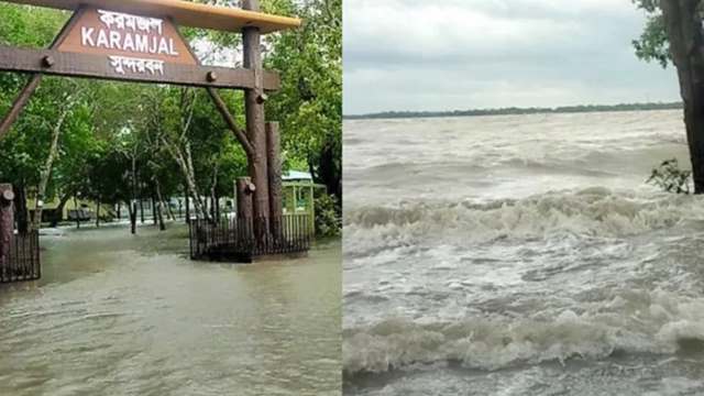 ১০ ফুট পানির নিচে তলিয়ে গেছে সুন্দরবন